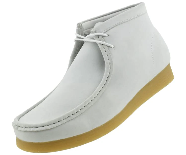 Amali Jason 2 Men's White Suede Limited Edition Ankle Boots - Image 2
