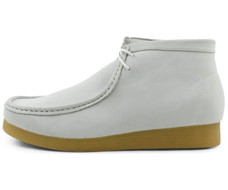 Amali Jason 2 Men's White Suede Limited Edition Ankle Boots - Image 3