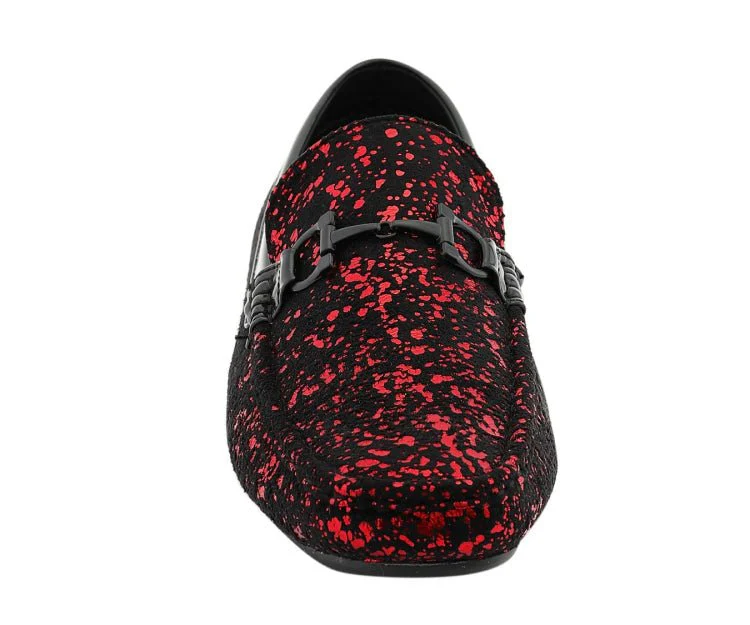 Amali Monty Crimson Elegance Men’s Loafers - Image 5