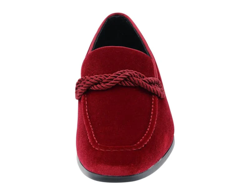 Amali Ornate Velvet Smoking Slippers For Men Black Velvet - Image 10