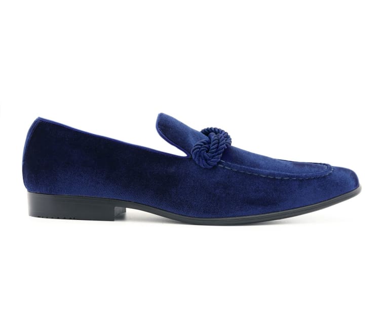 Amali Ornate Velvet Smoking Slippers For Men Black Velvet - Image 14