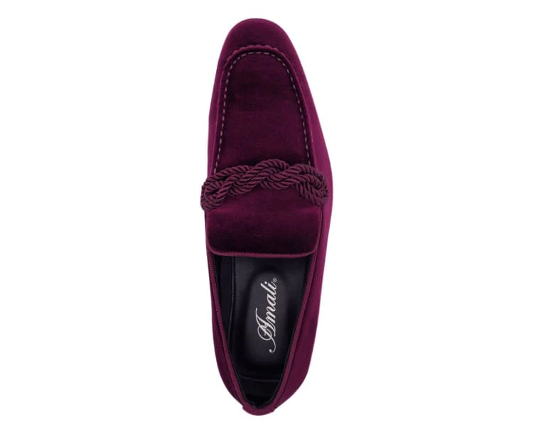 Amali Ornate Velvet Smoking Slippers For Men Black Velvet - Image 21