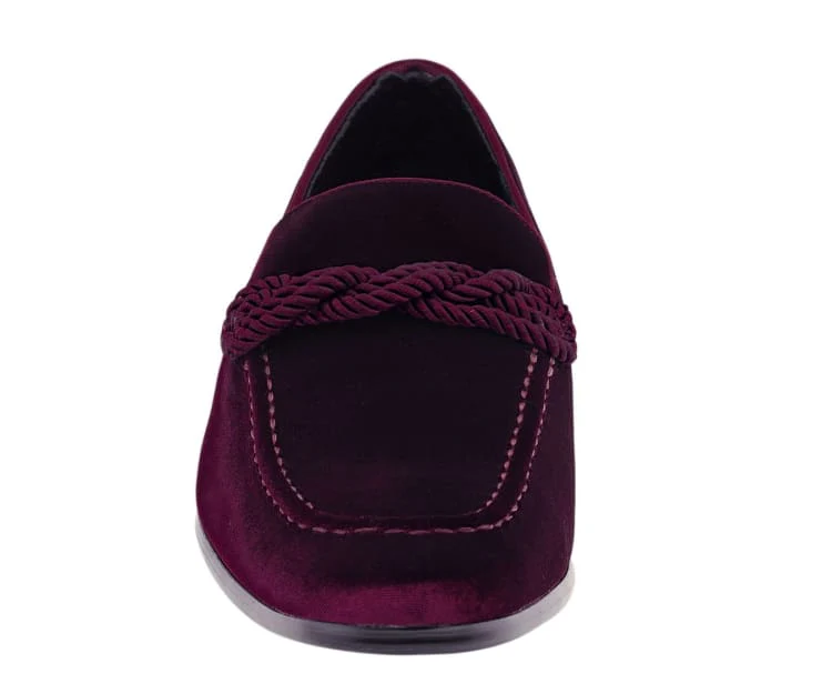 Amali Ornate Velvet Smoking Slippers For Men Black Velvet - Image 22