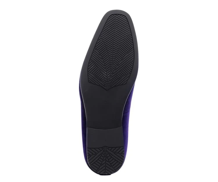 Amali Ornate Velvet Smoking Slippers For Men Black Velvet - Image 6