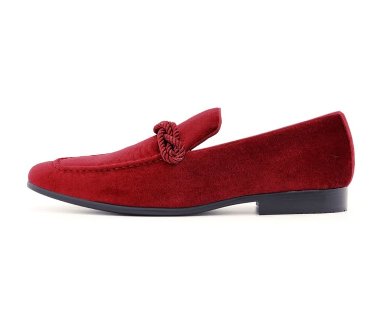 Amali Ornate Velvet Smoking Slippers For Men Black Velvet - Image 8