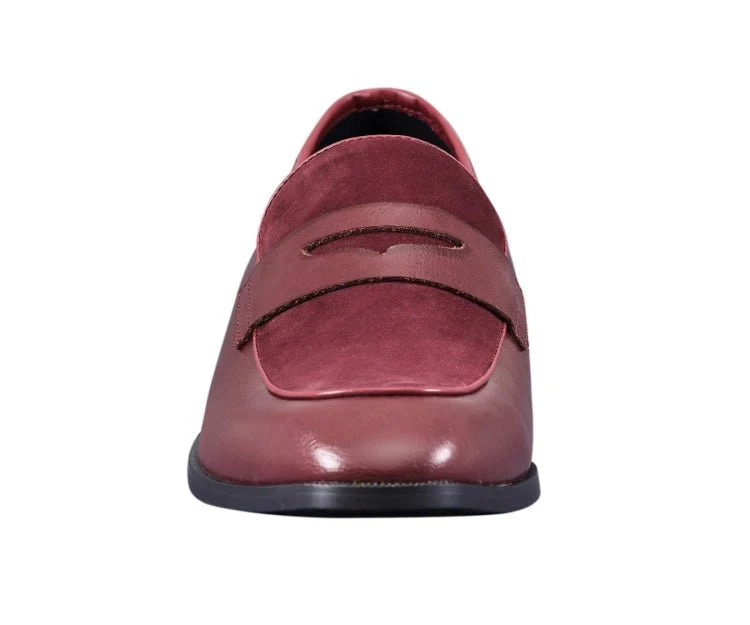 Amali Rian Red Luxe Loafers Men’s Leather - Image 4