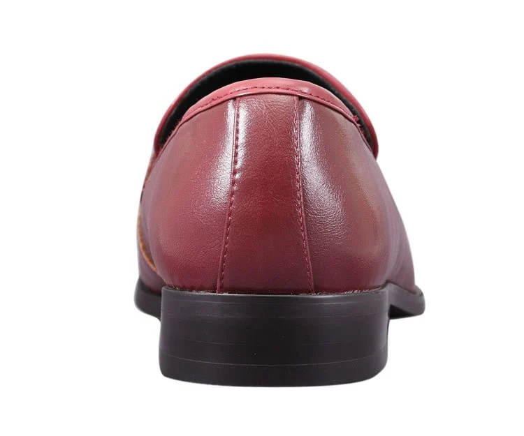 Amali Rian Red Luxe Loafers Men’s Leather - Image 5