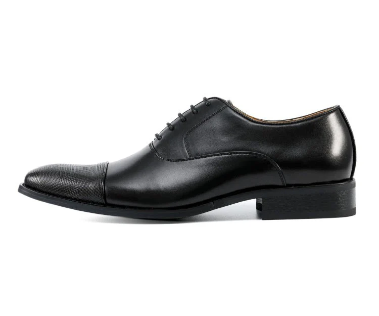 Amali Shoes Conrad Black Oxfords Men’s Leather - Image 2