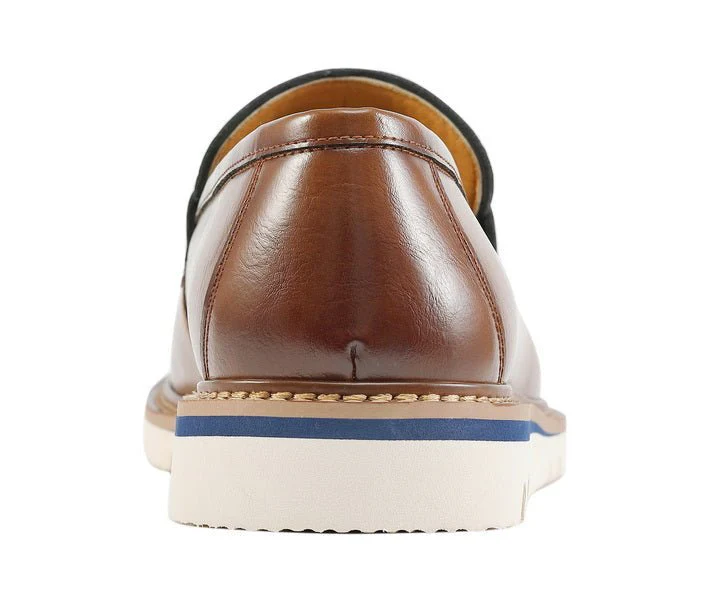 Amali Shoes Hugh Men’s Cognac Penny Loafers Man Made - Image 5