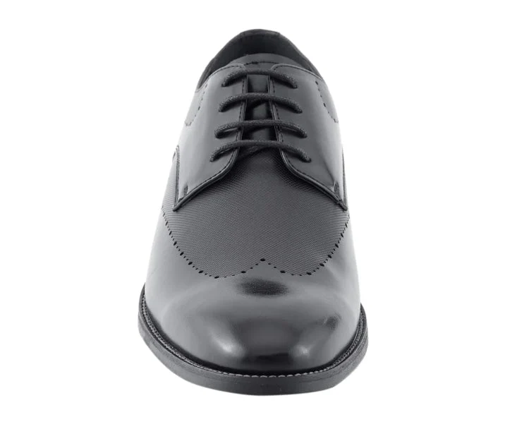 Amali Shoes Luke Wingtip Dress Shoes Men’s Leather Black - Image 4