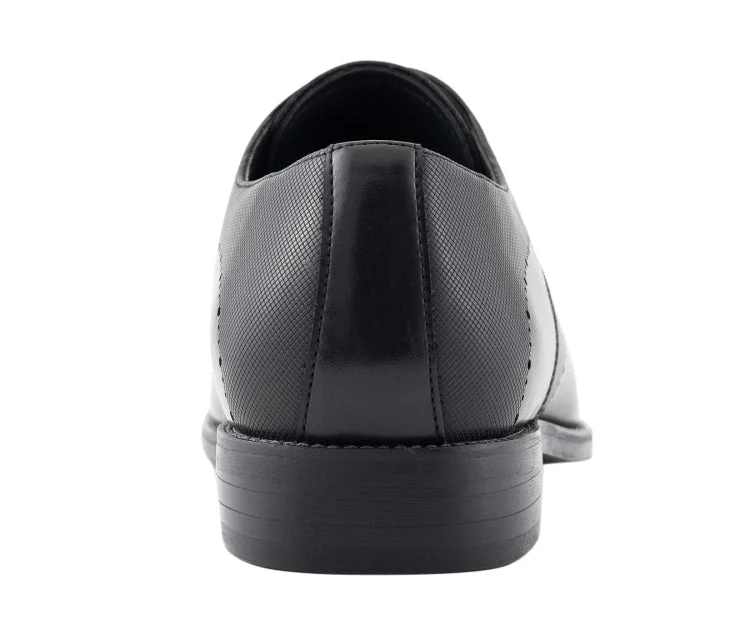 Amali Shoes Luke Wingtip Dress Shoes Men’s Leather Black - Image 5