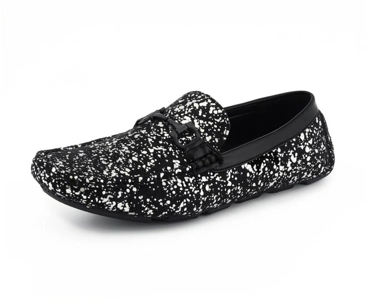 Amali Shoes Monty Luxe Moccasins Men’s Black