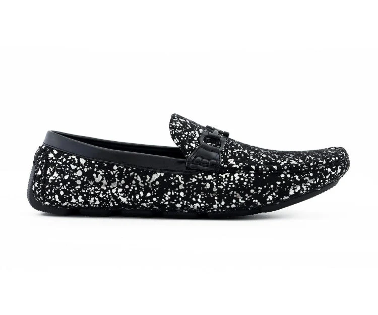 Amali Shoes Monty Luxe Moccasins Men’s Black - Image 2
