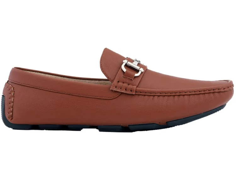 Amali Trentino Brown Slip On Loafers Men’s Casual Moccasins - Image 3