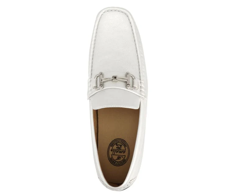 Amali Trentino Luxe Silver Loafers Men’s Casual Moccasins - Image 3