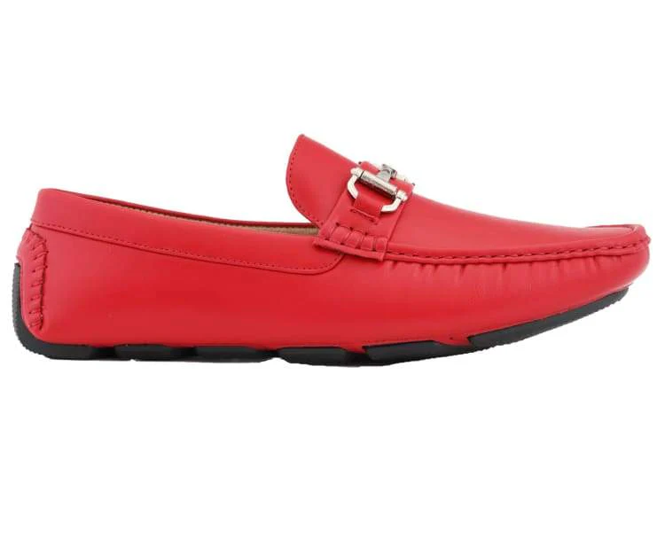 Amali Trentino Luxury Slip On Loafers Men’s Red - Image 2
