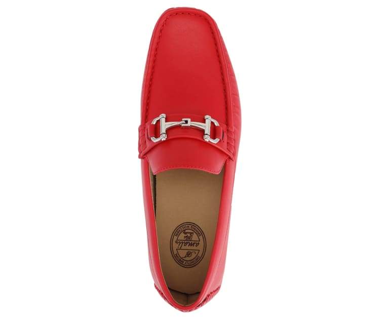 Amali Trentino Luxury Slip On Loafers Men’s Red - Image 3