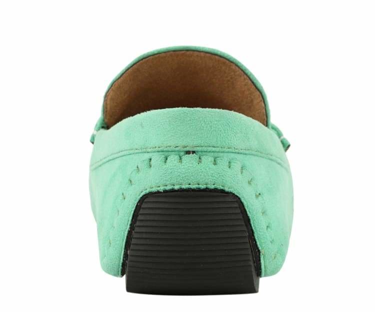 Amali Walken 2 Men’s Mint Green Suede Driving Loafers - Image 5