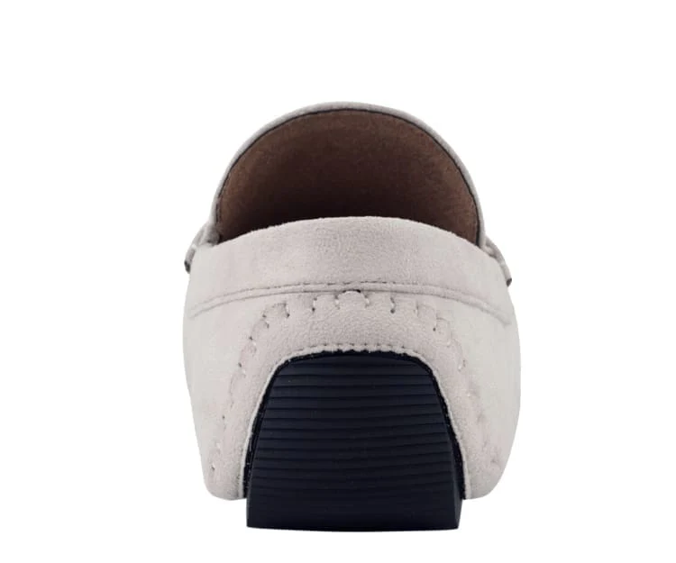 Amali Walken Cream Men’s Suede Driving Shoes - Image 5