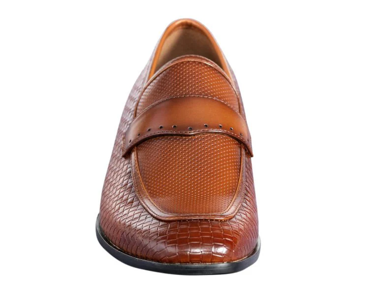 Amali Wren Dress Loafers Men’s Leather Tan - Image 4