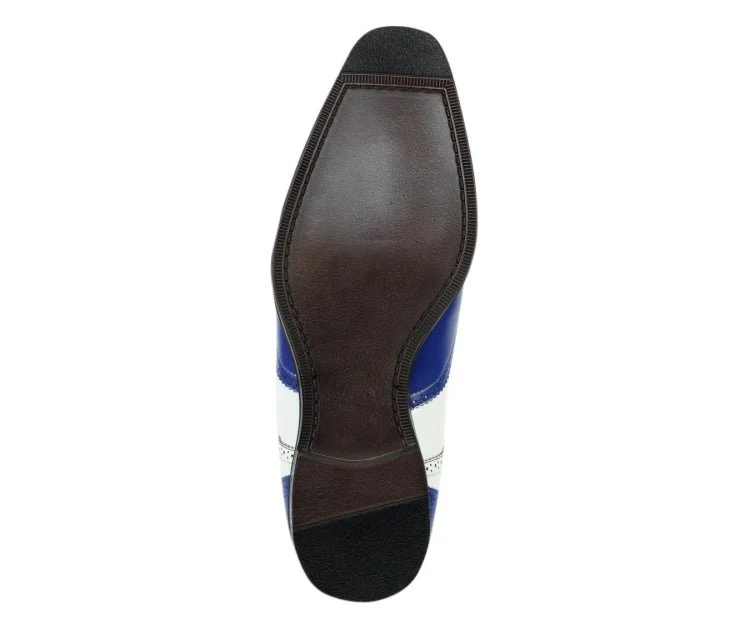 Bolano Elwyn Men’s Royal Blue Leather Derby Oxford Shoes – Bold Modern Craft with Sleek Dress Elegance - Image 6