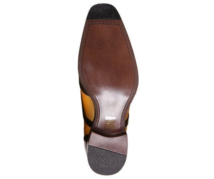 Bolano Lawson Elegant Metallic Oxfords Men’s Rose Gold Black - Image 4