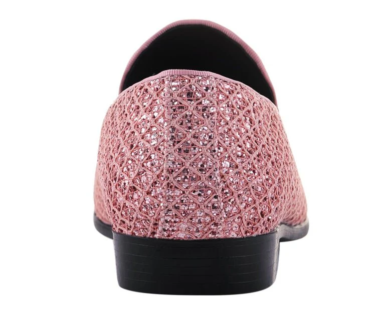 Bolano Sarlo Pink Glitter Tuxedo Slippers Women’s - Image 6