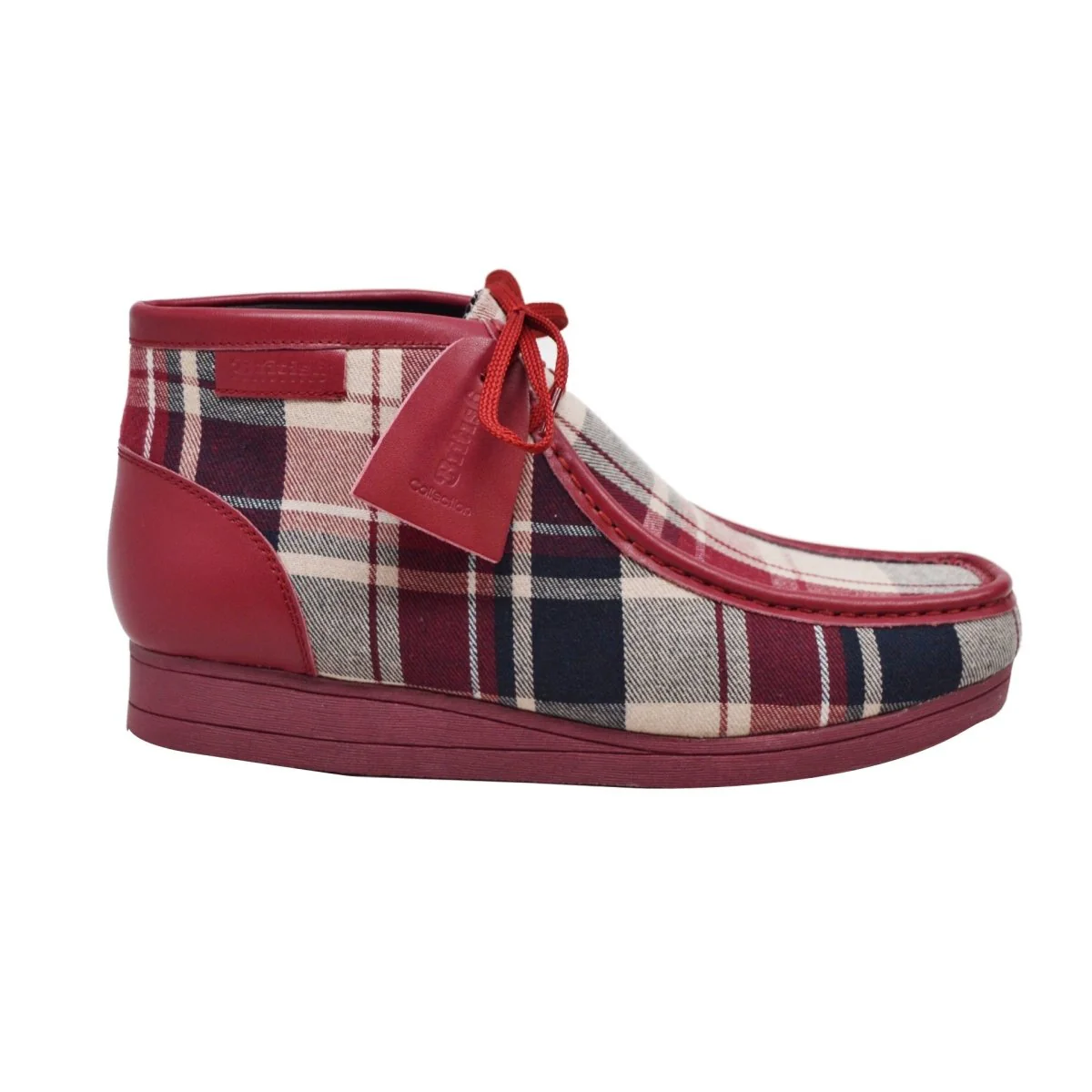 British Walkers New Castle – Multicolor Plaid Men’s Limited Edition Chukka Boot | Artistic Color-Block Design with Premium Luxe Detail - Image 21