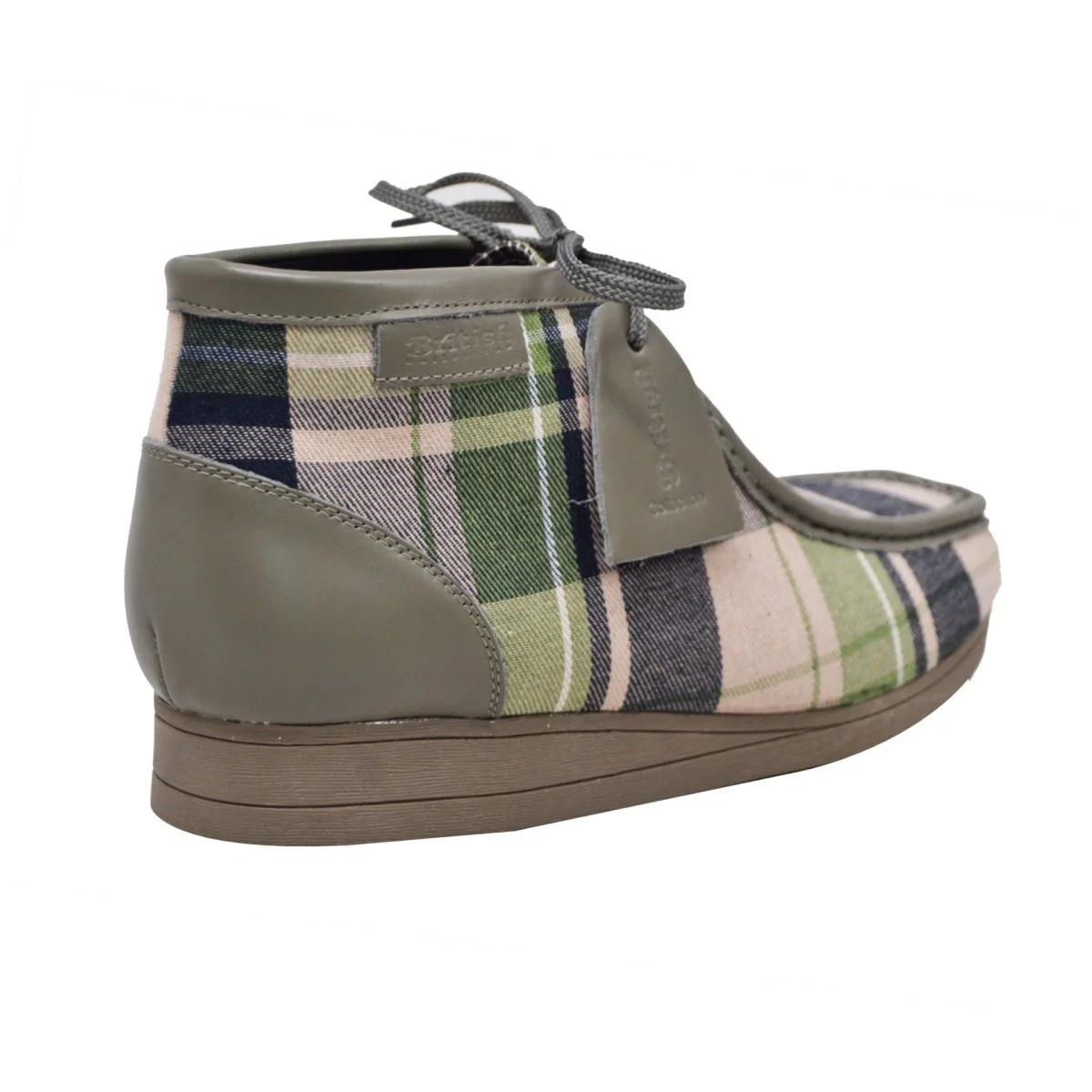 British Walkers New Castle – Multicolor Plaid Men’s Limited Edition Chukka Boot | Artistic Color-Block Design with Premium Luxe Detail - Image 8