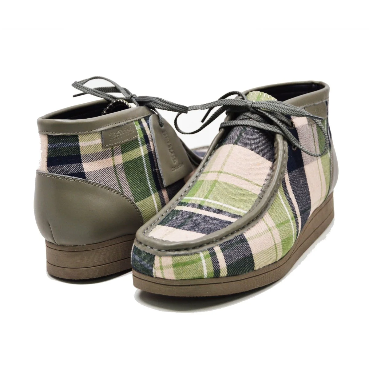 British Walkers New Castle – Multicolor Plaid Men’s Limited Edition Chukka Boot | Artistic Color-Block Design with Premium Luxe Detail - Image 9