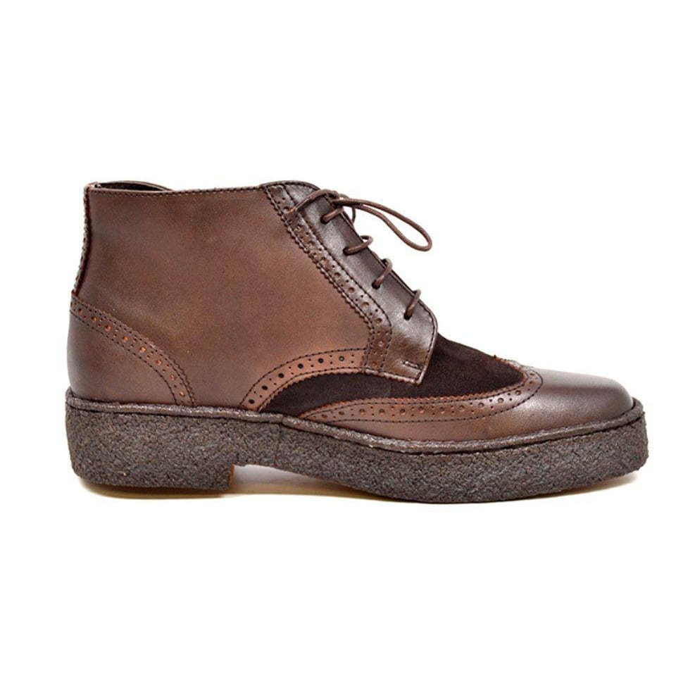 British Walkers Wingtips Limited Edition Men's Black Leather and Suede Chukka Boots - Image 3