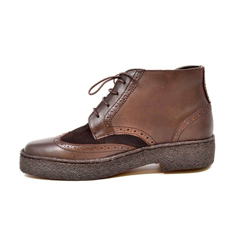 British Walkers Wingtips Limited Edition Men's Black Leather and Suede Chukka Boots - Image 4