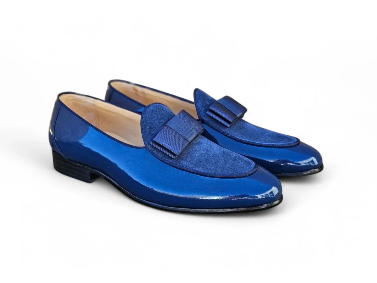 Carrucci Shoes Bow Tie Loafer Patent Leather KS525-210SP - Image 7