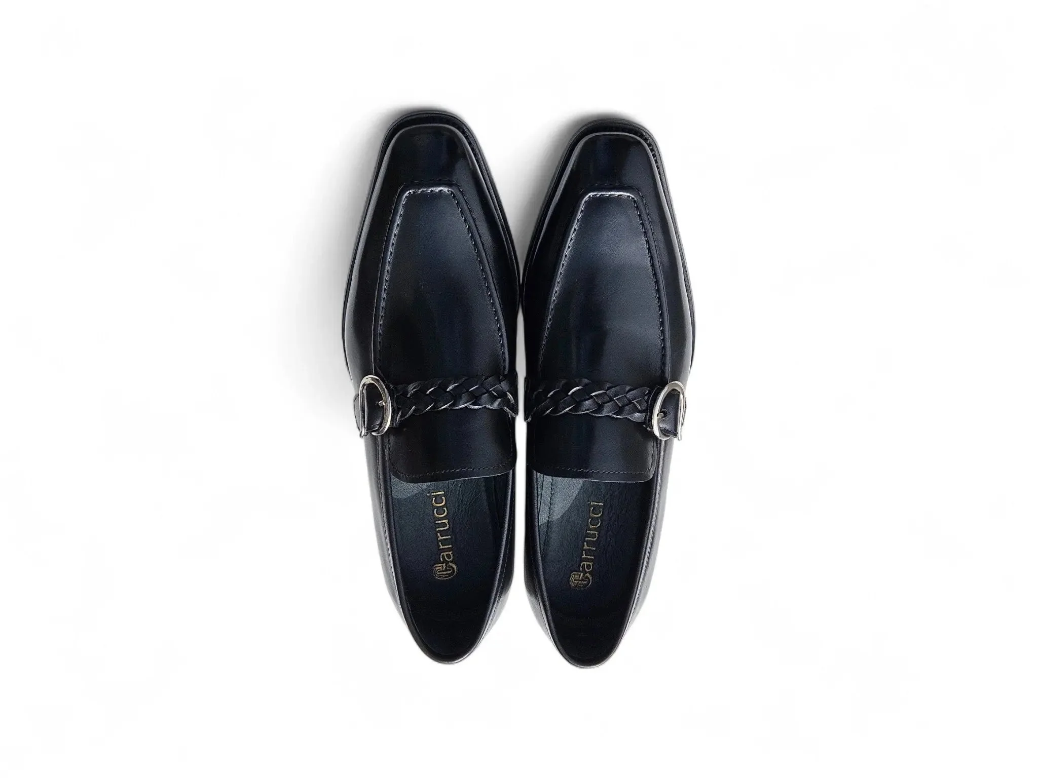 Carrucci Shoes Braided Bit Loafer Men's Leather Ks509-46 - Image 10