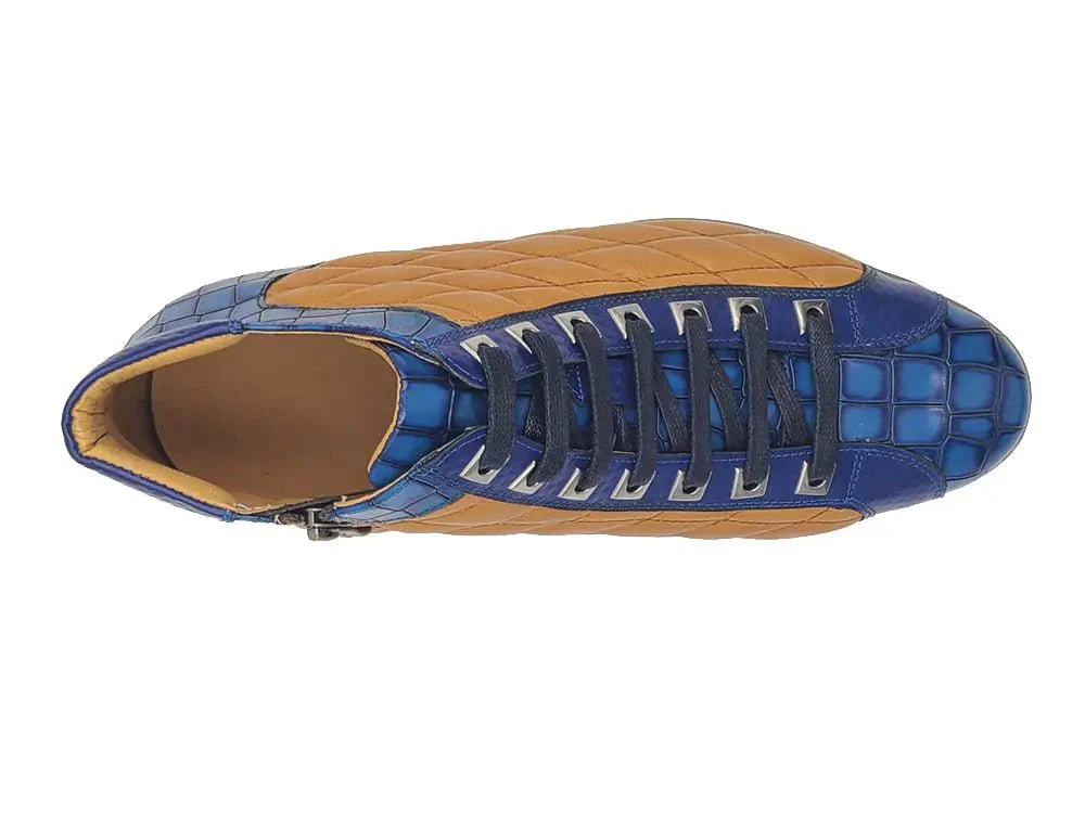 Carrucci Shoes Brand Embossed Alligator Calfskin Hi Top KB626-13E - Image 11