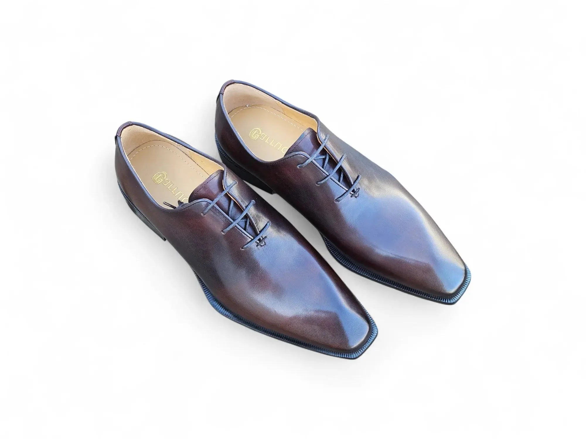 Carrucci Shoes British Walkers Wholecut Oxford Full Grain Leather KS303-03