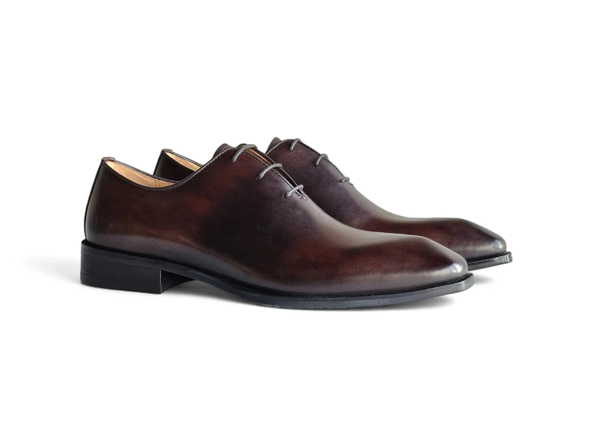 Carrucci Shoes British Walkers Wholecut Oxford Full Grain Leather KS303-03 - Image 2