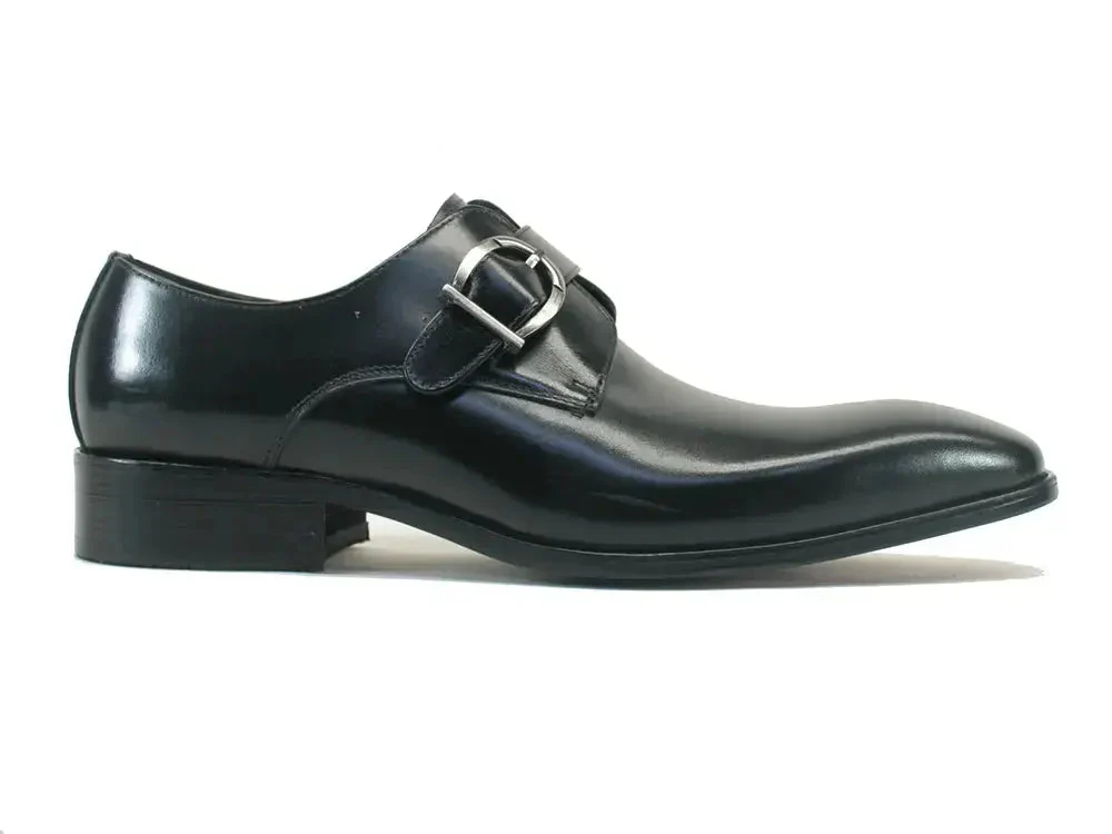 Carrucci Shoes Buckle Monk Strap Leather Loafer KS503-35 - Image 3