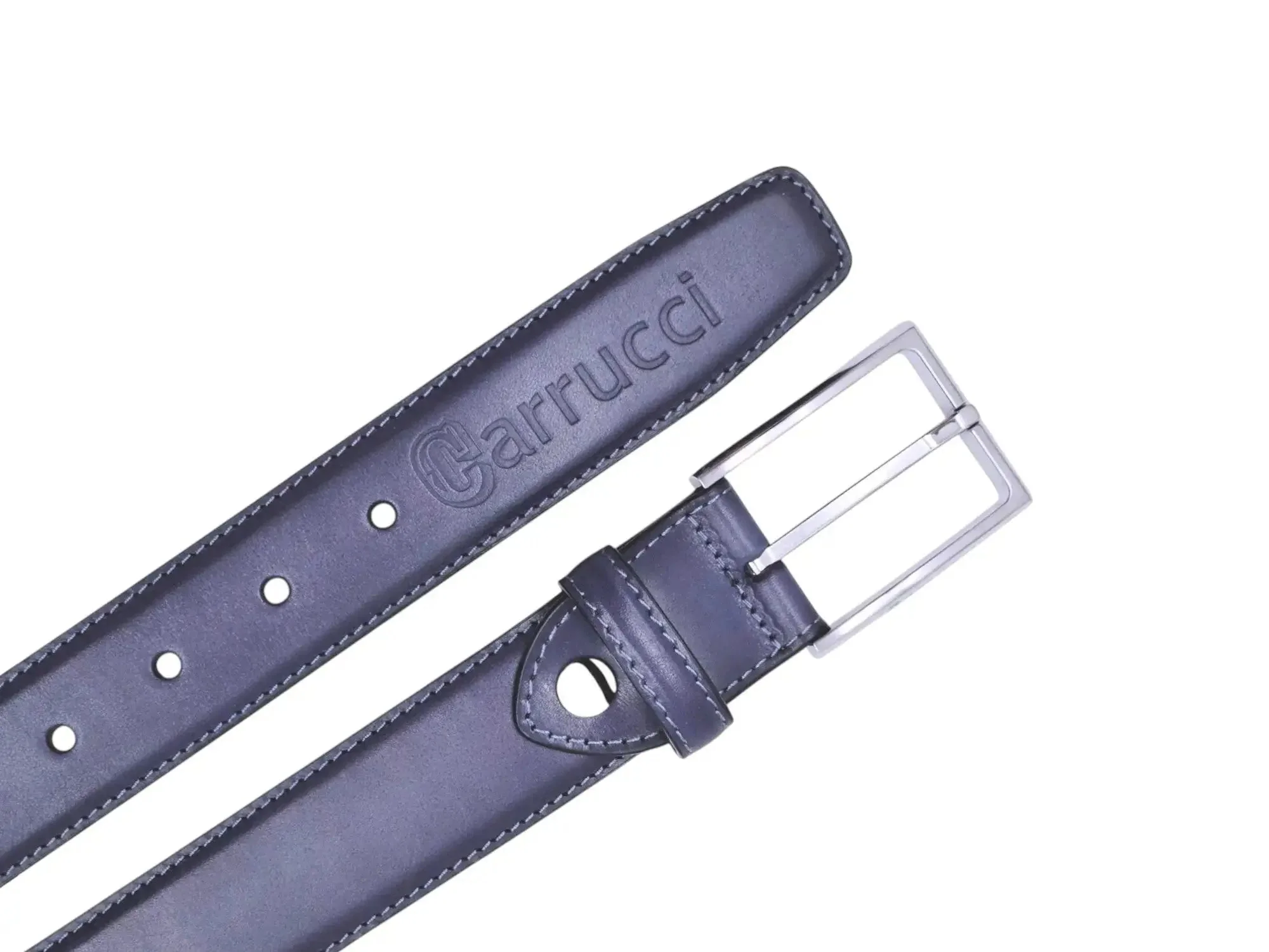 Carrucci Shoes Burnished Calfskin Belt Calfskin Leather KC1 - Image 18