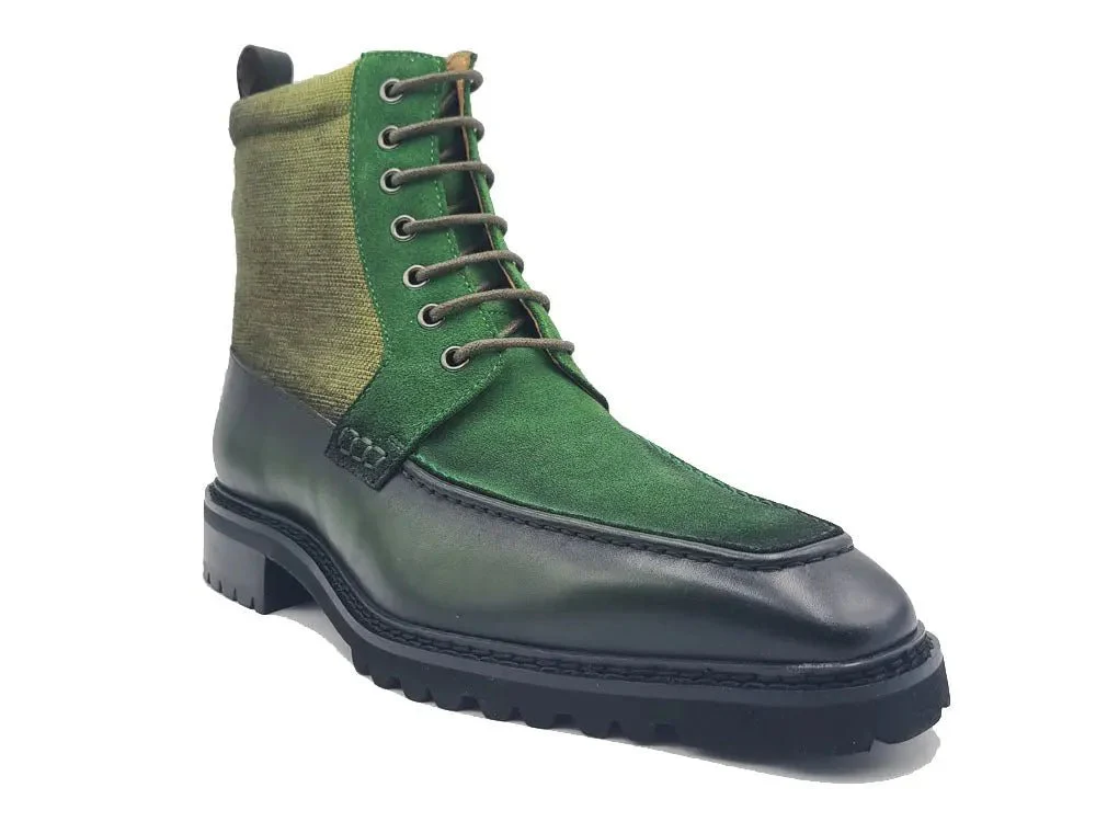 Carrucci Shoes Burnished Calfskin Slip On Boot Lug Sole Calfskin KB516-17 - Image 17