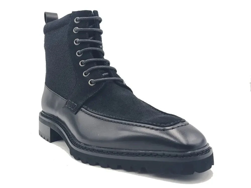 Carrucci Shoes Burnished Calfskin Slip On Boot Lug Sole Calfskin KB516-17 - Image 5