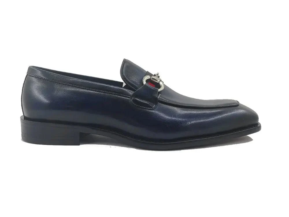 Carrucci Shoes Burnished Calfskin Slip On Loafer Calfskin KS509-28R - Image 14