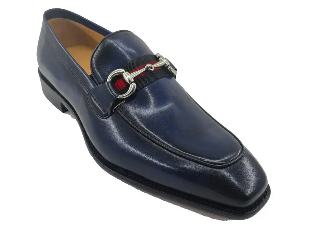 Carrucci Shoes Burnished Calfskin Slip On Loafer Calfskin KS509-28R - Image 15