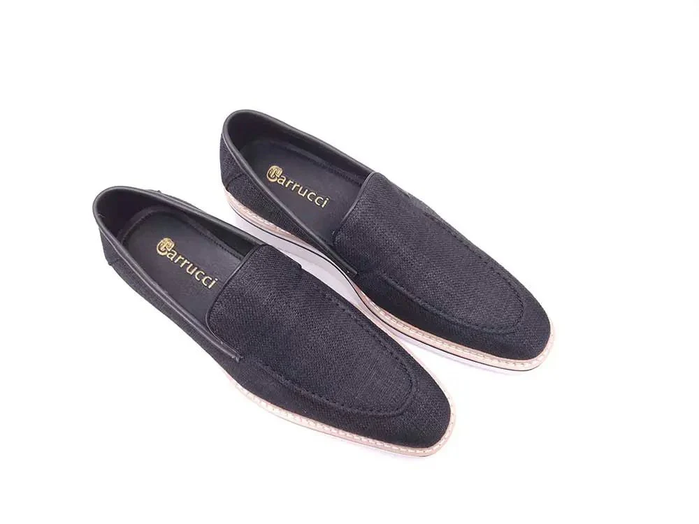 Carrucci Shoes Burnished Linen Loafer Men’s Linen KS550-10F - Image 13
