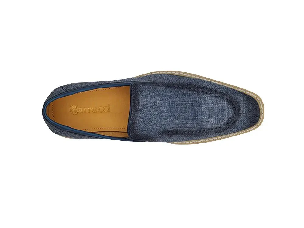 Carrucci Shoes Burnished Linen Loafer Men’s Linen KS550-10F - Image 18
