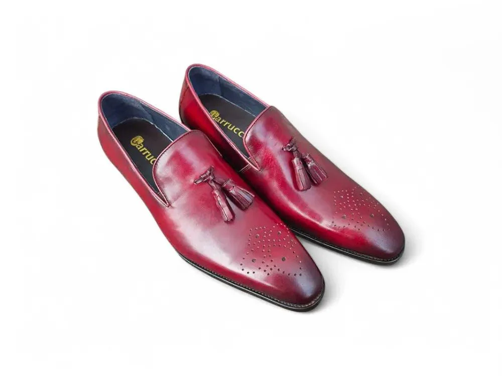 Carrucci Shoes Burnished Wholecut Tassel Loafer Leather KS503-47 - Image 10