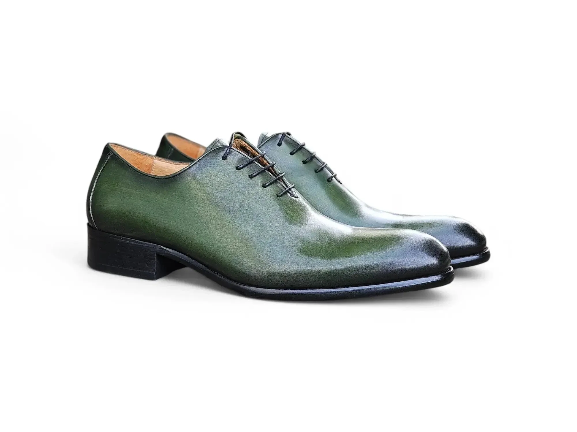 Carrucci Shoes Calfskin Whole Cut Lace Up Oxford Leather KS505-12