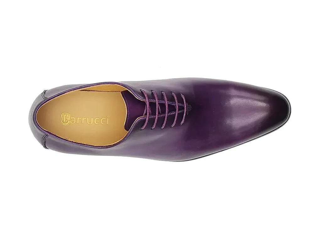 Carrucci Shoes Calfskin Whole Cut Lace Up Oxford Leather KS505-12 - Image 14