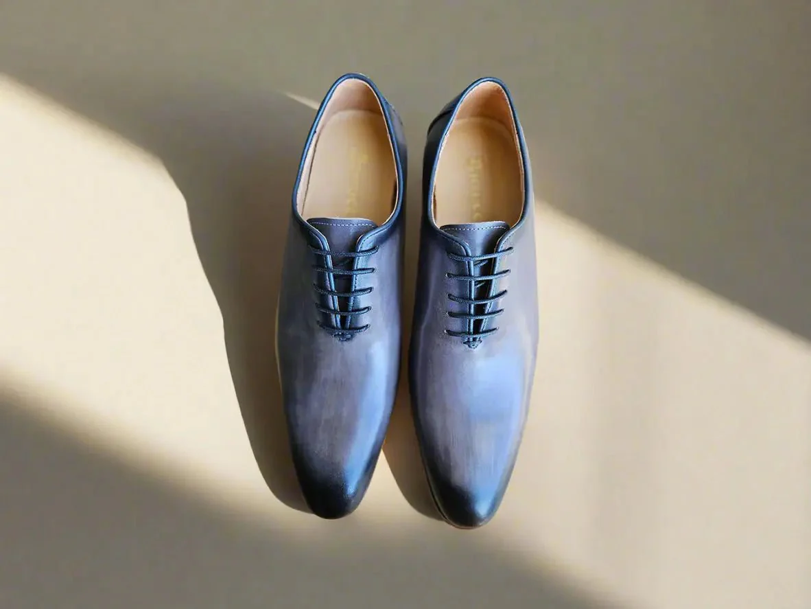 Carrucci Shoes Calfskin Whole Cut Lace Up Oxford Leather KS505-12 - Image 16