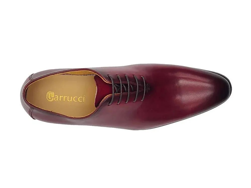 Carrucci Shoes Calfskin Whole Cut Lace Up Oxford Leather KS505-12 - Image 20